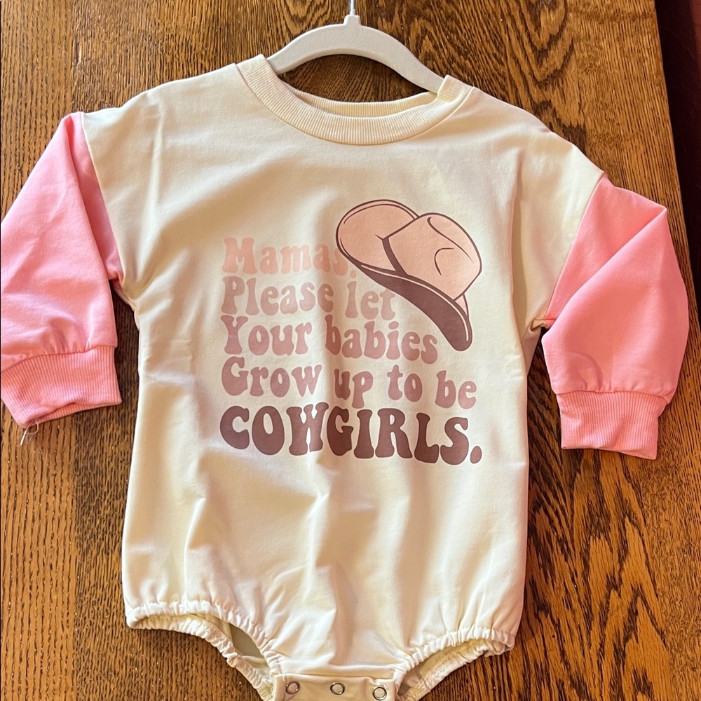 Cowgirls bubble romper